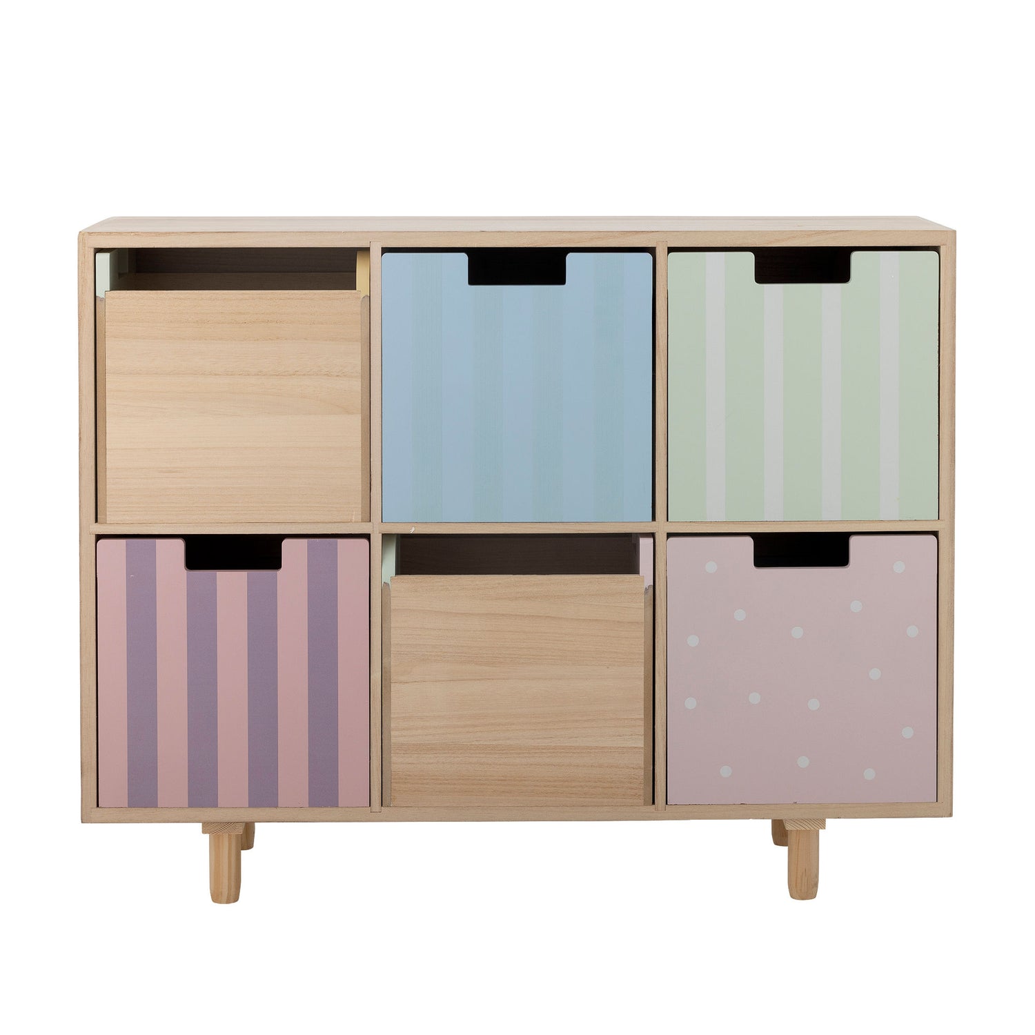 Bloomingville Mini Calle Bookcase com gavetas, natureza, imperador