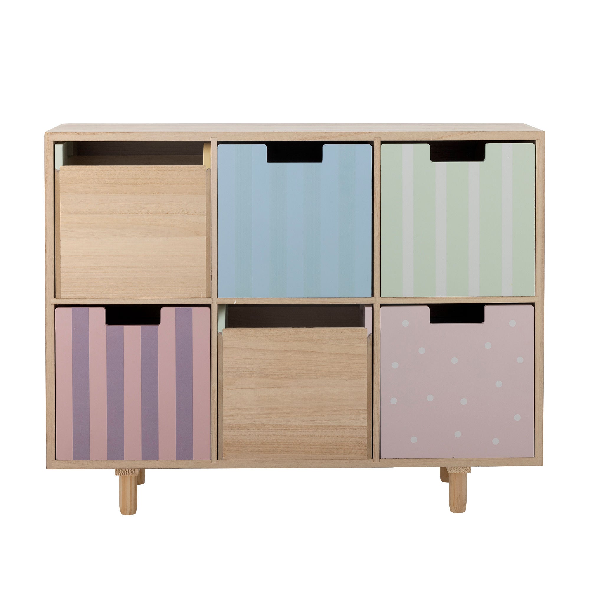 Bloomingville Mini Calle Bookcase com gavetas, natureza, imperador