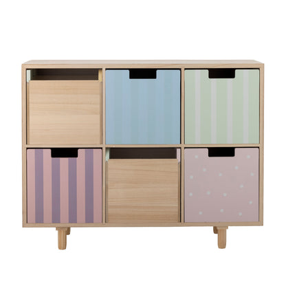 Bloomingville Mini Calle Bookcase com gavetas, natureza, imperador