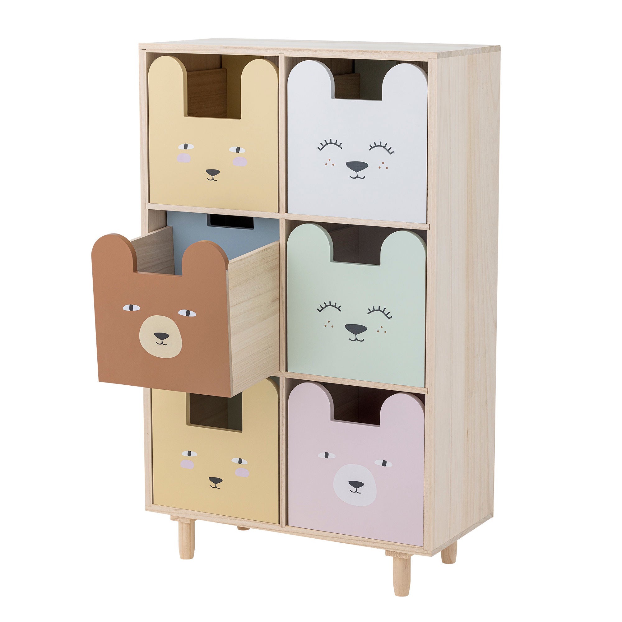Bloomingville Mini Calle Bookcase com gavetas, natureza, imperador