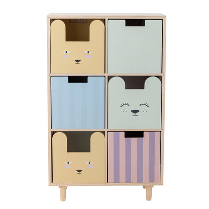 Bloomingville Mini Calle Bookcase com gavetas, natureza, imperador