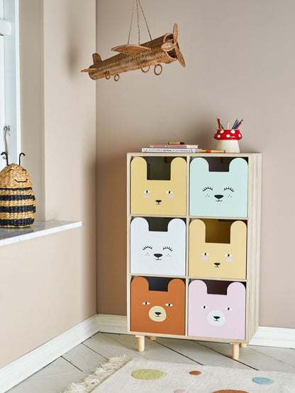 Bloomingville Mini Calle Bookcase com gavetas, natureza, imperador
