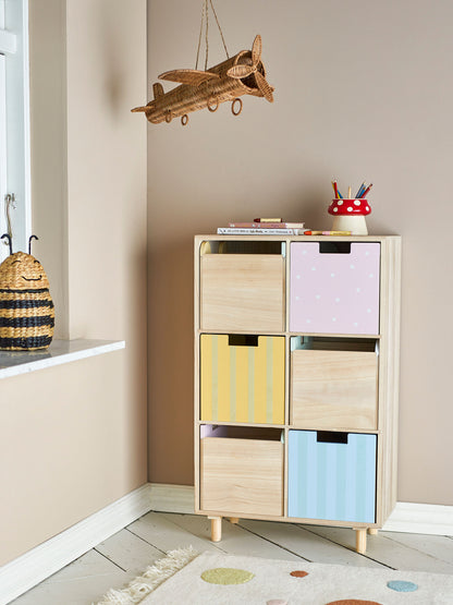 Bloomingville Mini Calle Bookcase com gavetas, natureza, imperador