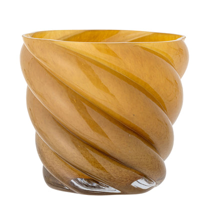 Bloomingville Callo Hjules, amarelo, vidro