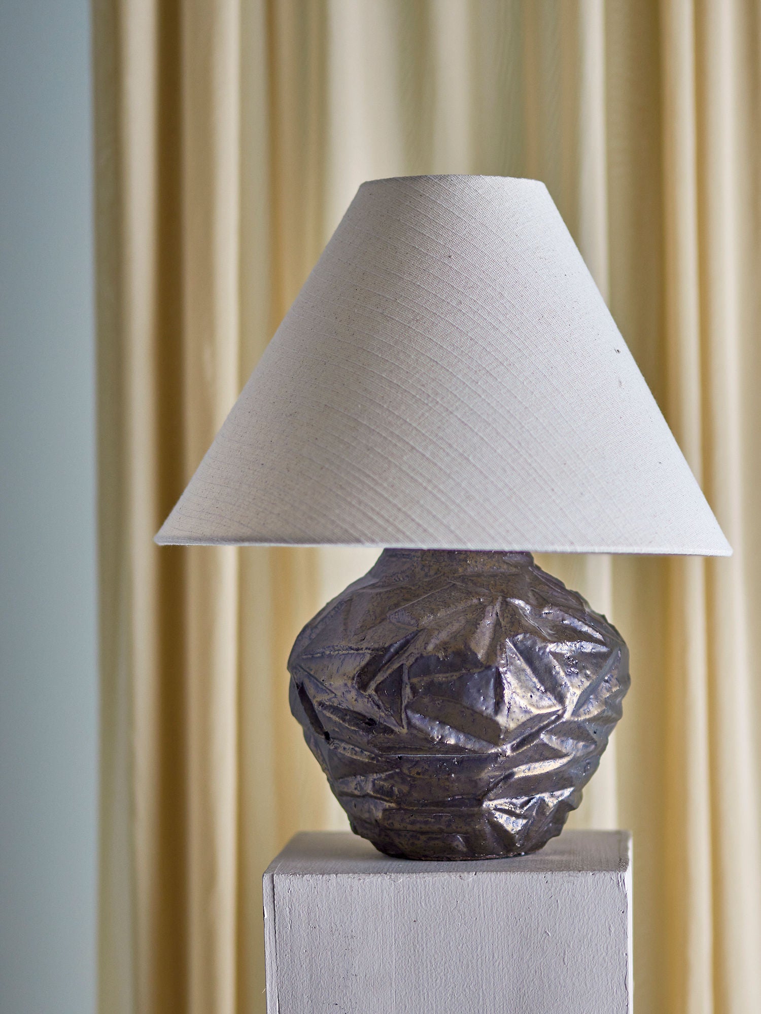 Bloomingville Carolla Table Lamp, marrom, grés
