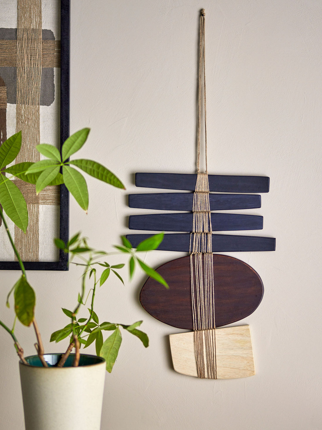 Decoração de parede de Bloomingville Yoki, marrom, carvalho