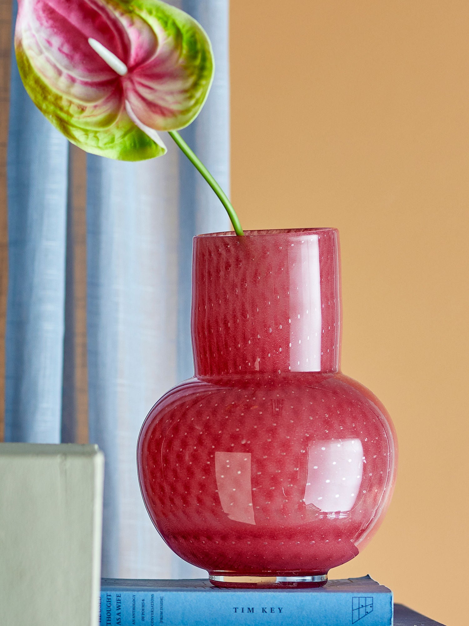 Bloomingville Roscoe Vaso, Rosa, vidro