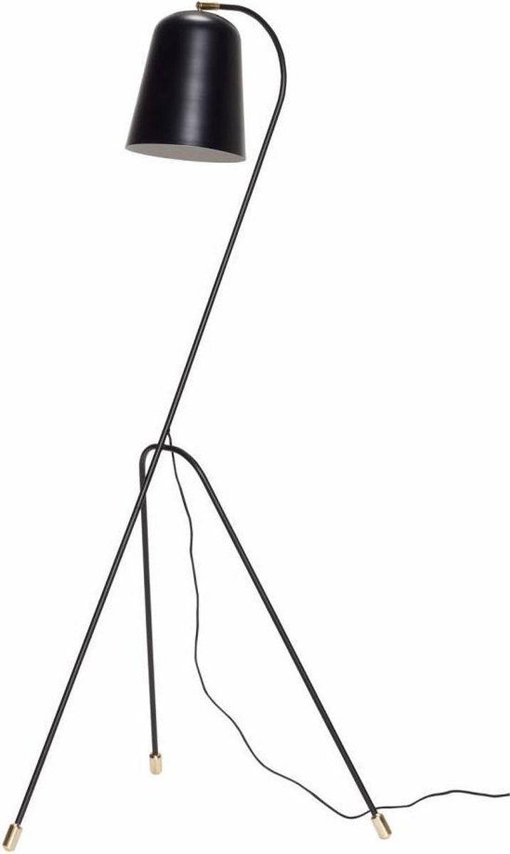 Lâmpada de piso Hübsch - 55 x 55 cm x H156 cm - preto e latão