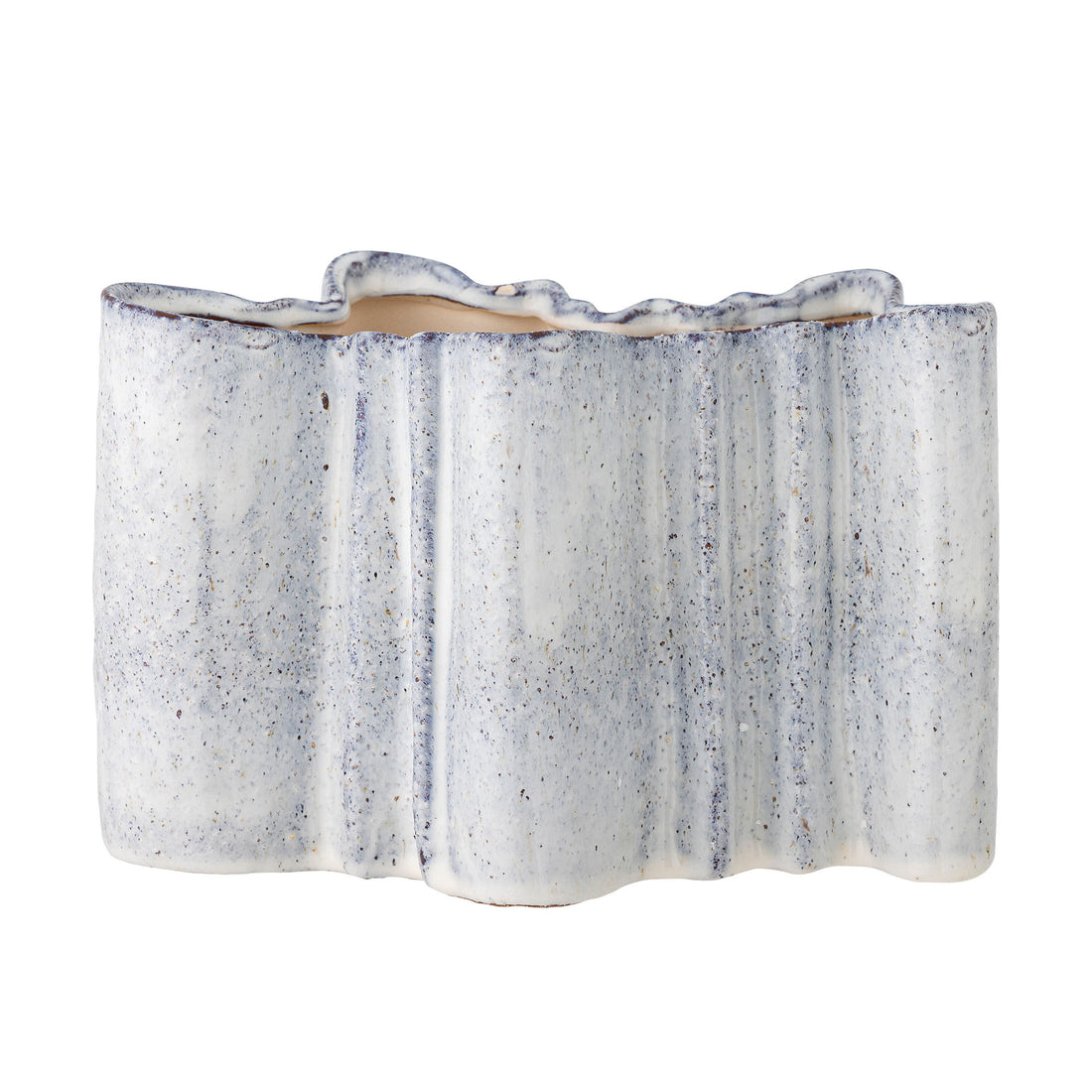 Vaso de Bloomingville Lindae, azul, grés