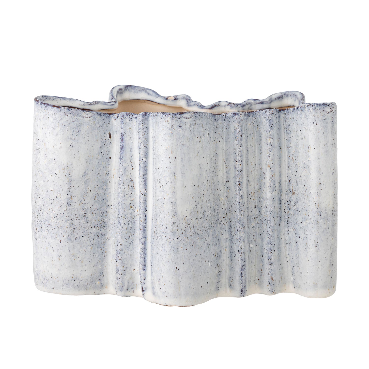 Vaso de Bloomingville Lindae, azul, grés
