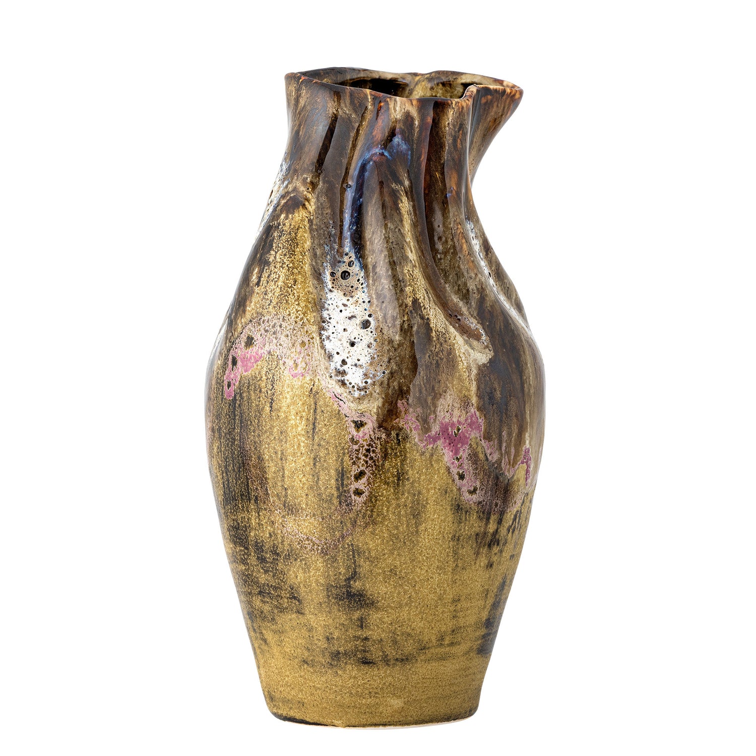 Vaso de Bloomingville Benoit, marrom, grés