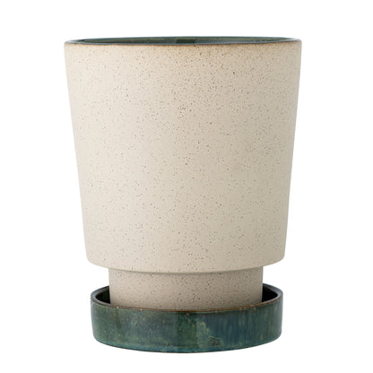 Bloomingville Idril Pote de ervas com pires, natureza, grés