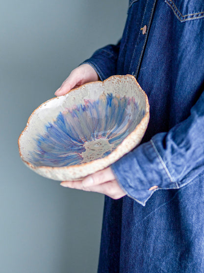 Bloomingville Amalia Bowl, azul, grés