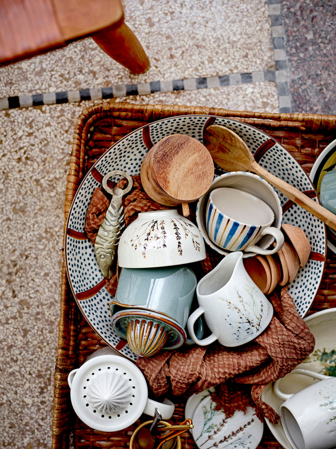 Bloomingville Bea Table Service Set, natureza, grés