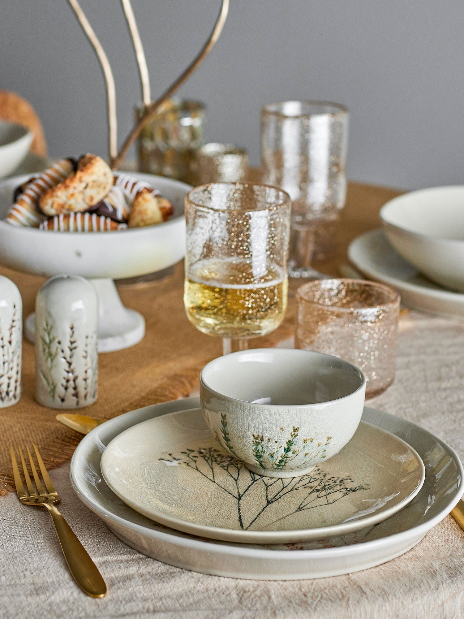 Bloomingville Bea Table Service Set, natureza, grés