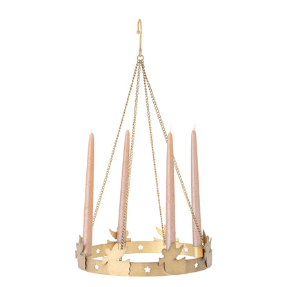 Bloomingville Elmir Adventstage, ouro, metal