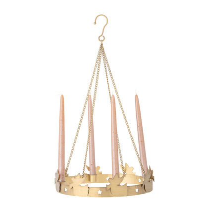 Bloomingville Elmir Adventstage, ouro, metal