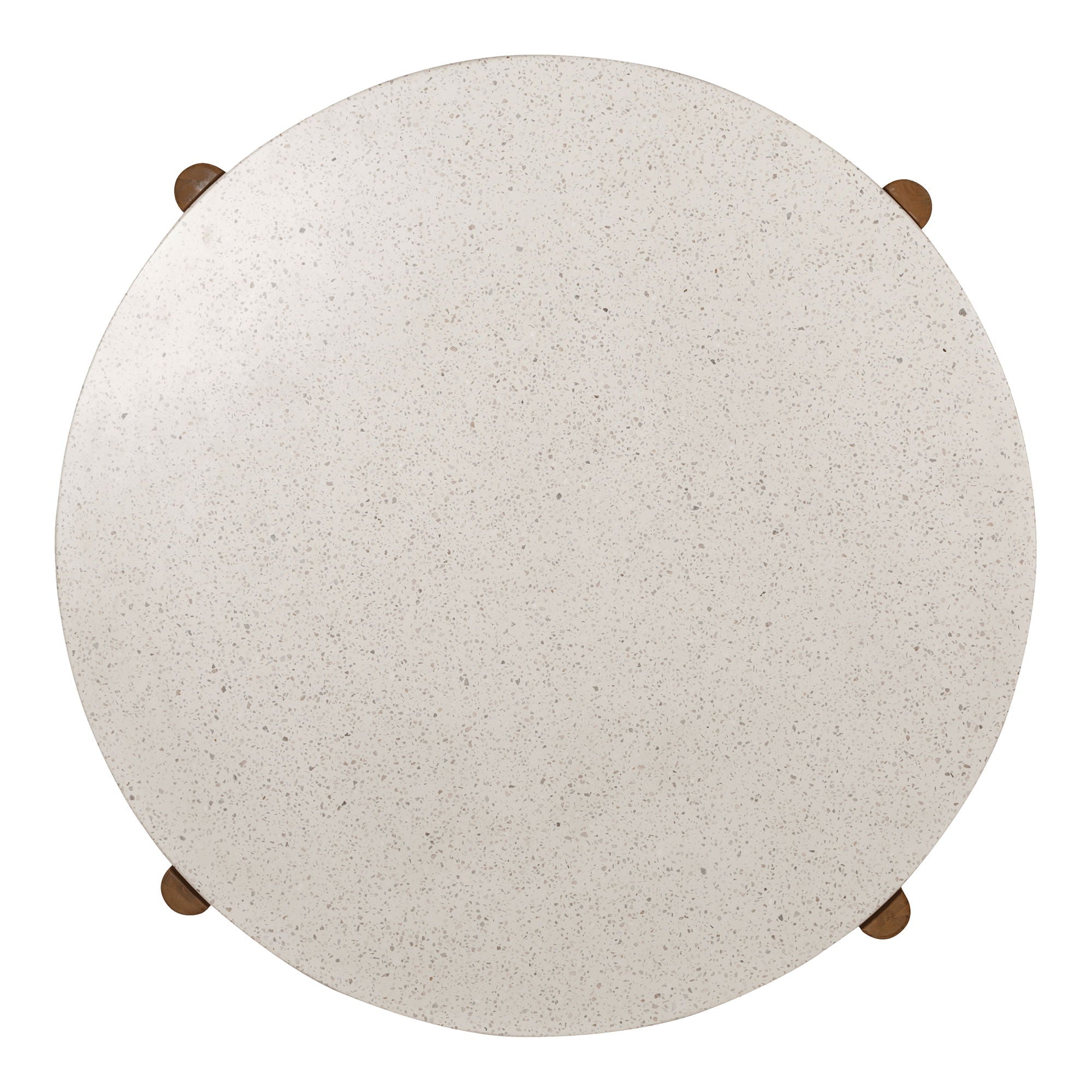 Mesa de jantar, acácia/terrazzo, natureza, Ø120x76 cm