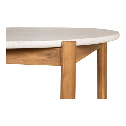 Mesa de jantar, acácia/terrazzo, natureza, Ø120x76 cm