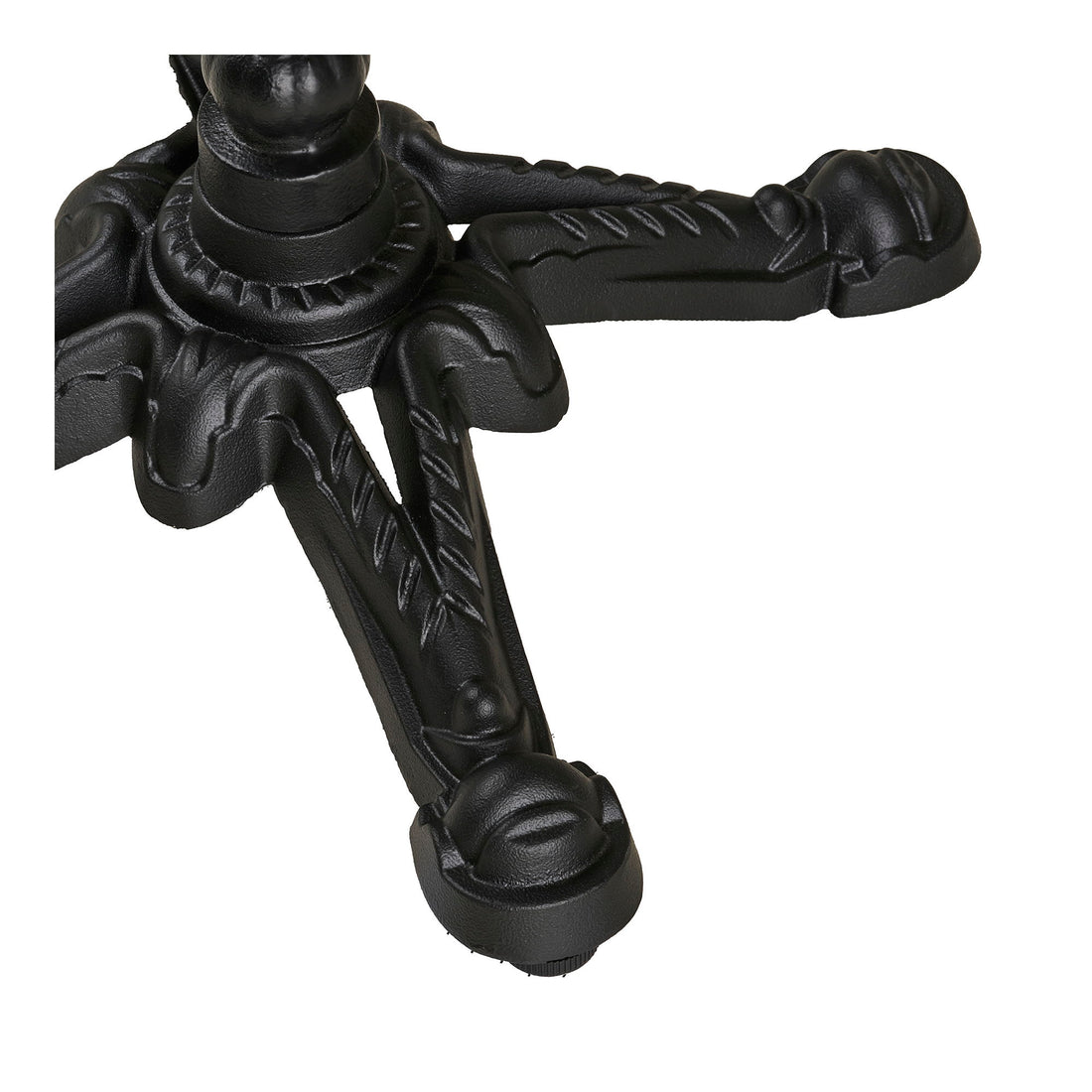 Tabela de cafés - mesa de café, marmore look bancada, cinza escuro, pernas pretas, alumínio 60x60x73 cm