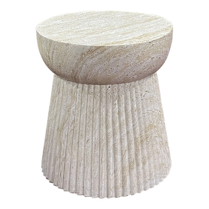 Mesa lateral, argila de fibra, natureza&lt;br&gt;Ø47.5x41 cm