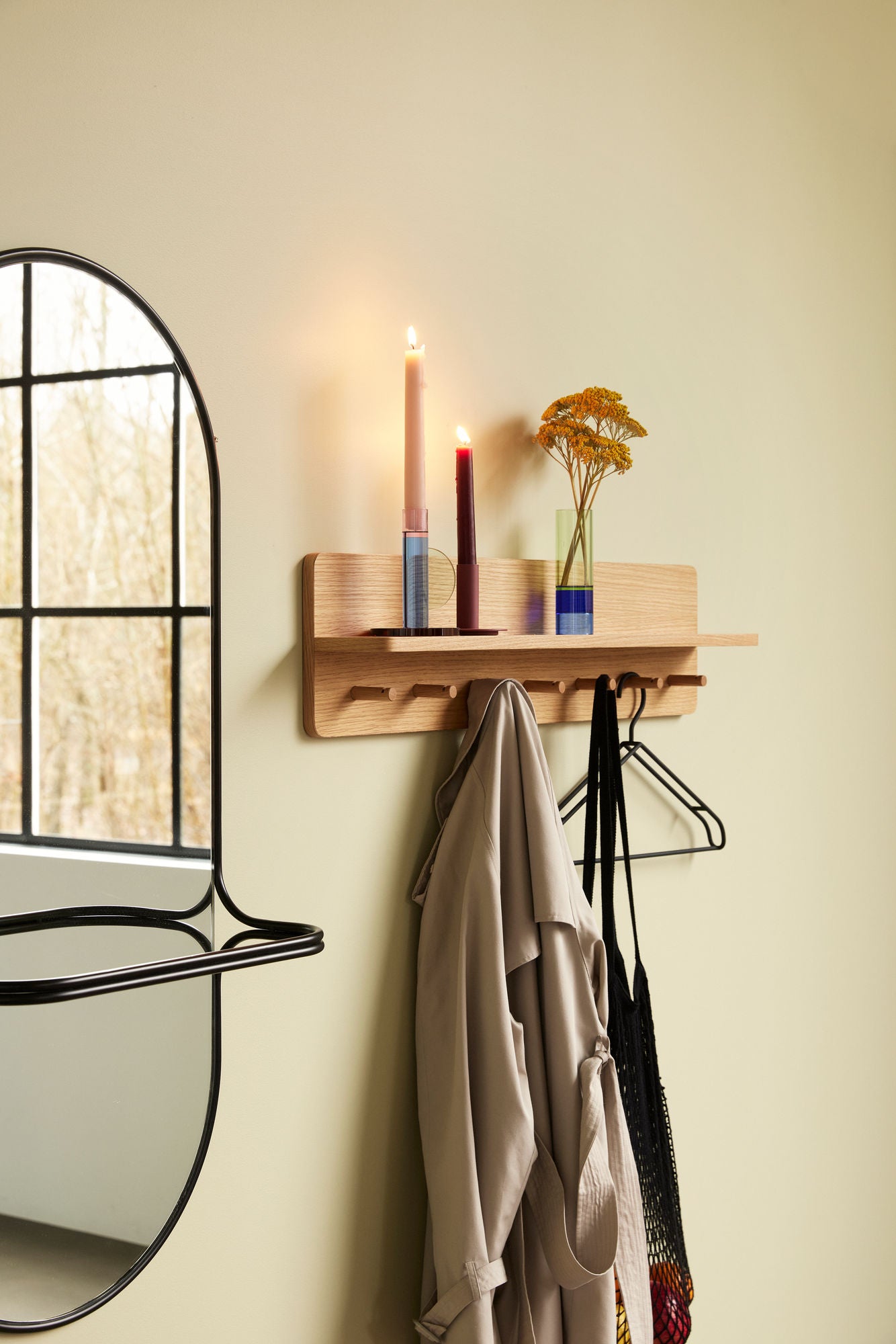 Cabide Space Grande Natural - 80x12xh20cm