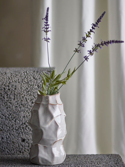 Vaso de Bloomingville Dolores, branco, grés