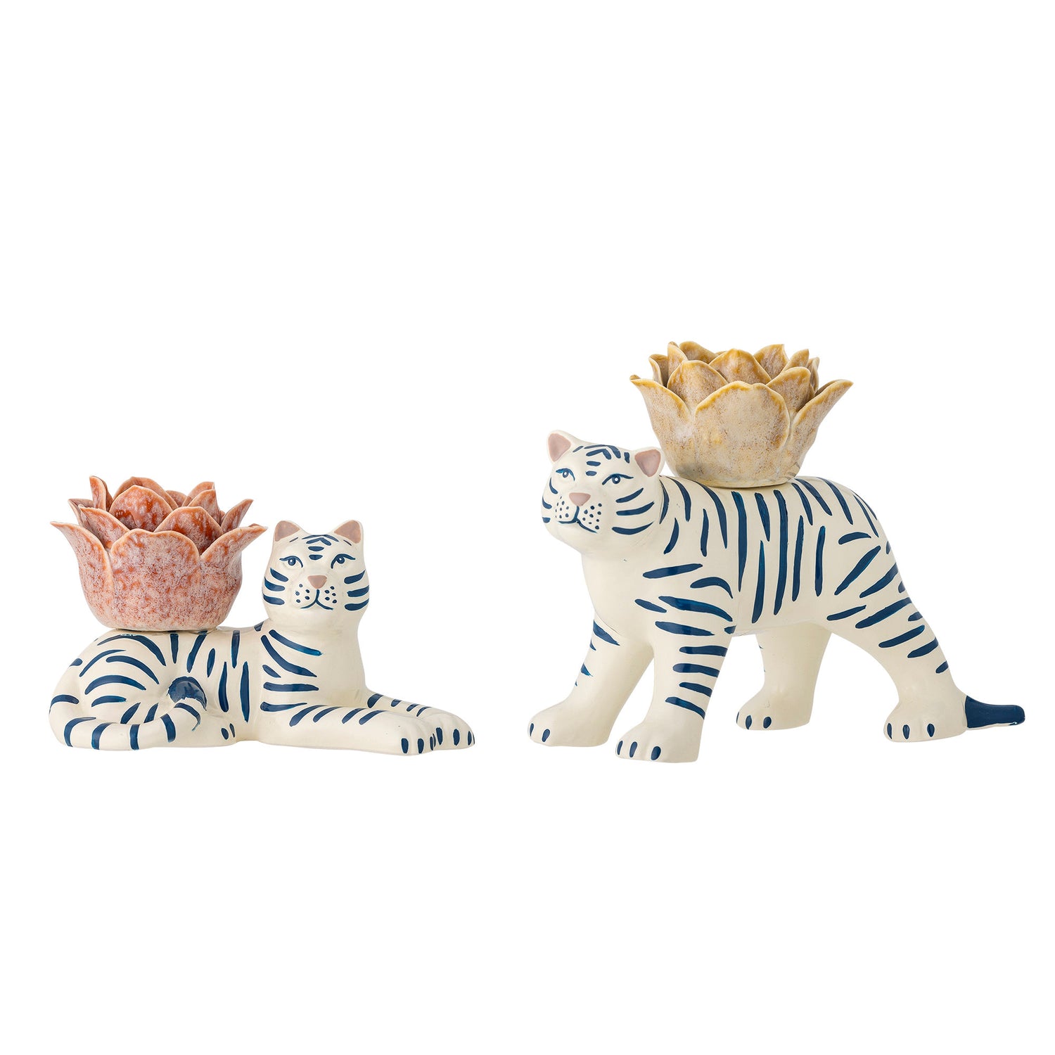Bloomingville Rory Candlestick, White, grés