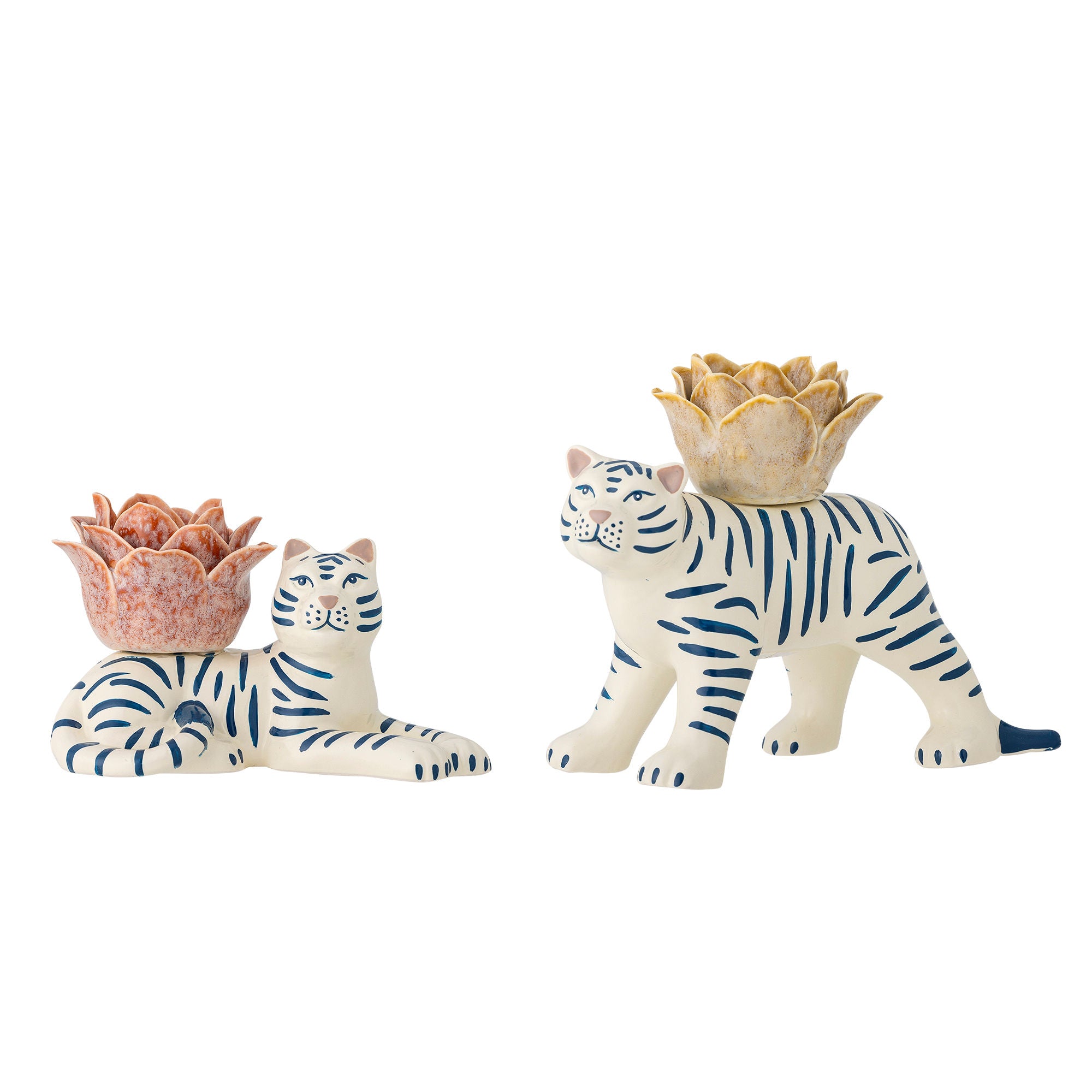 Bloomingville Rory Candlestick, White, grés