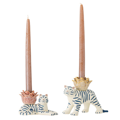 Bloomingville Rory Candlestick, White, grés