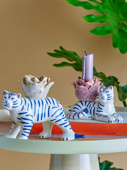 Bloomingville Rory Candlestick, White, grés