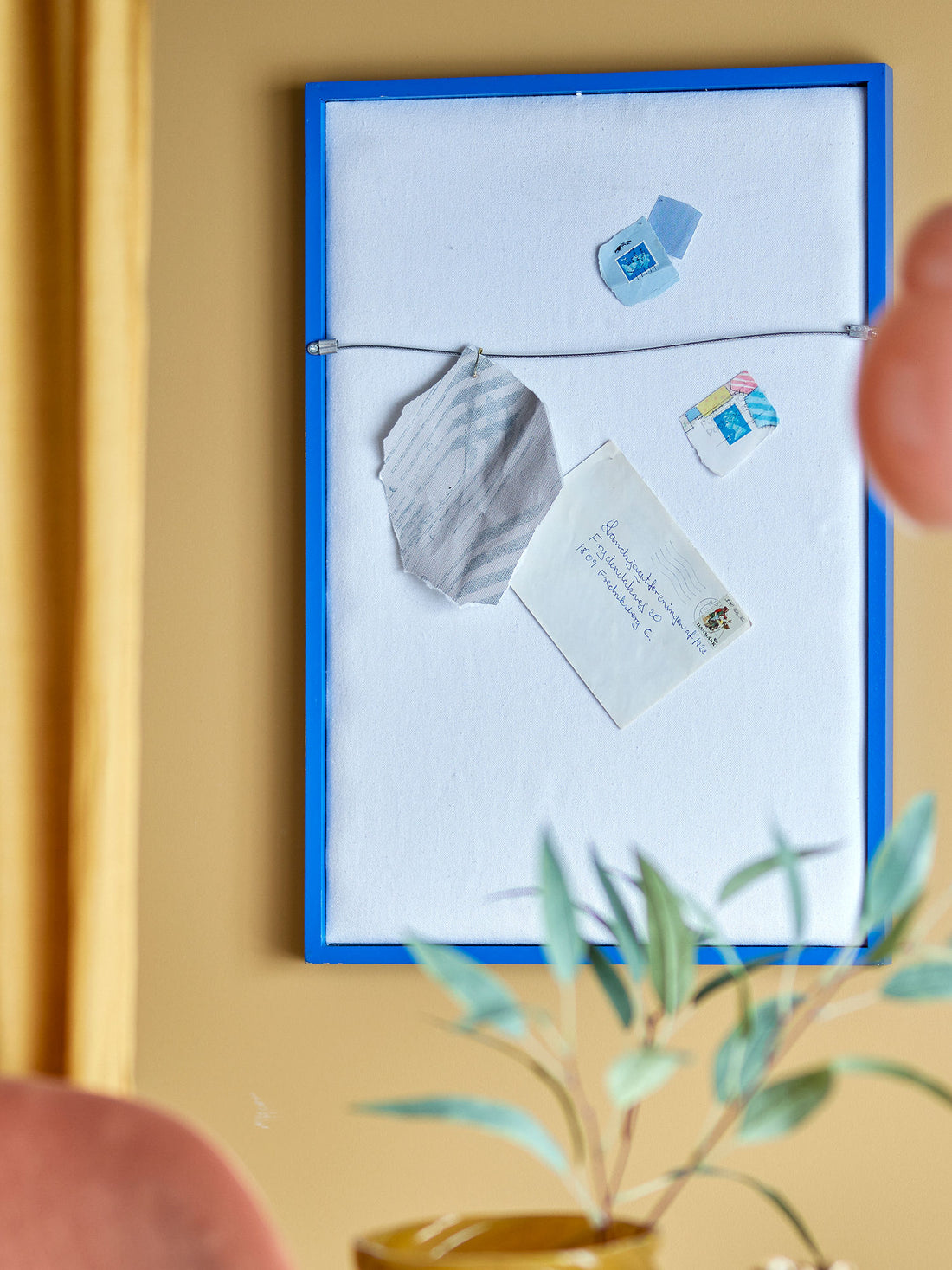 Bloomingville Atle Wall Mirror, Blue, MDF