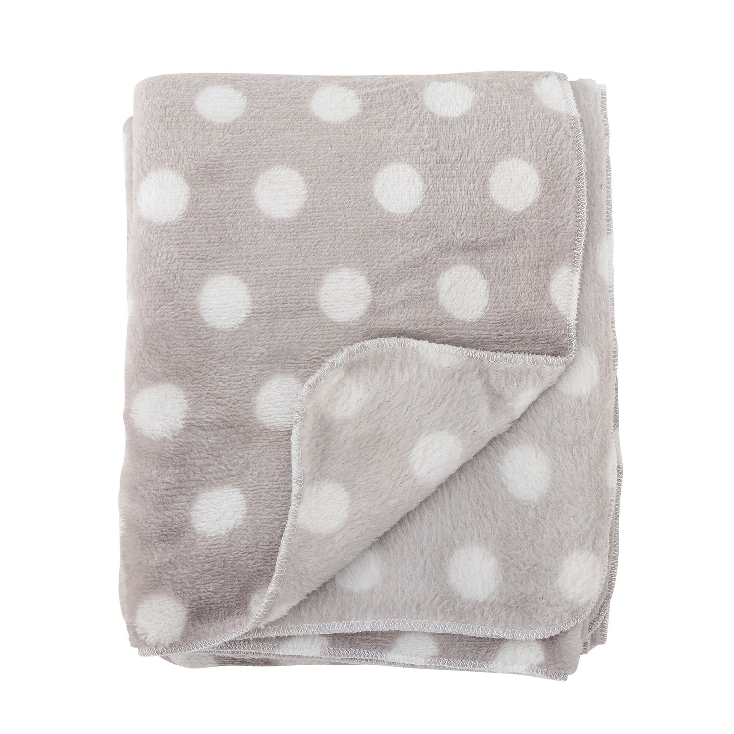 Bloomingville Mini Dolly Teddy Bear com cobertor, branco, poliéster