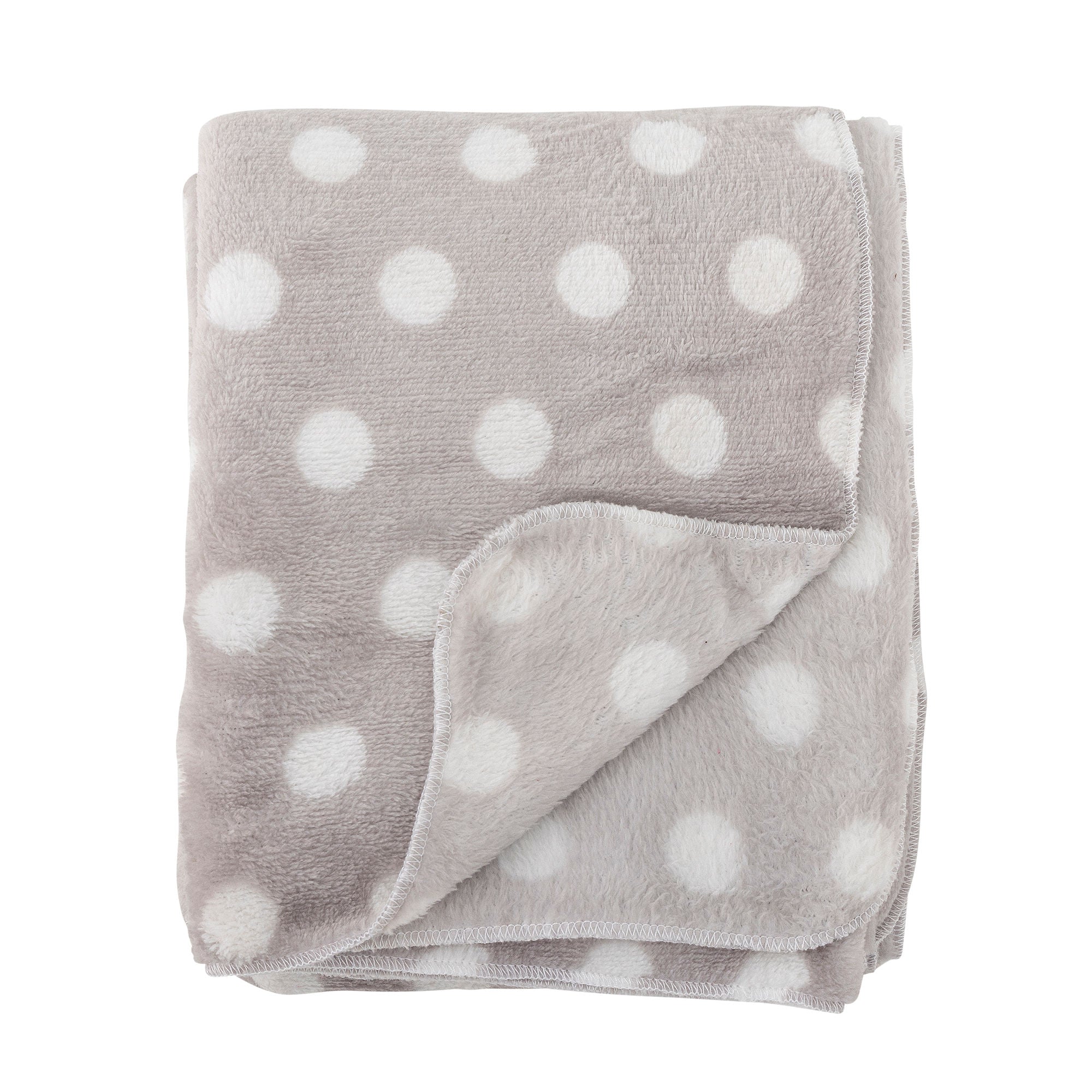 Bloomingville Mini Dolly Teddy Bear com cobertor, branco, poliéster