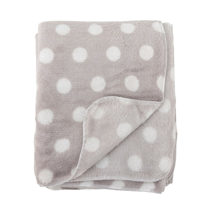 Bloomingville Mini Dolly Teddy Bear com cobertor, branco, poliéster