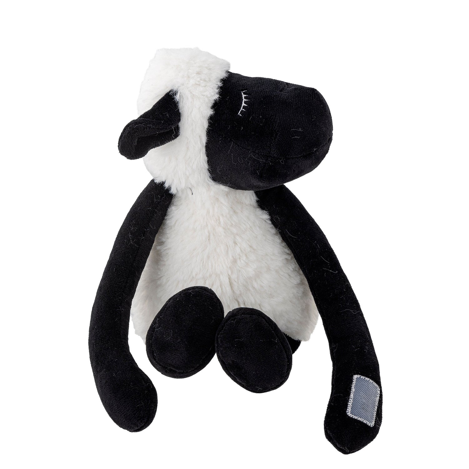 Bloomingville Mini Dolly Teddy Bear com cobertor, branco, poliéster