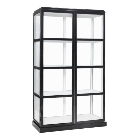 Vitrine Preto/Branco - 110x50xh187cm