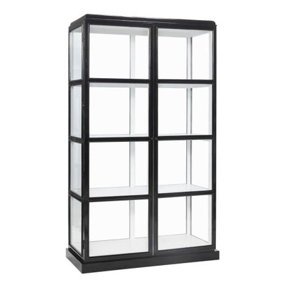 Vitrine Preto/Branco - 110x50xh187cm
