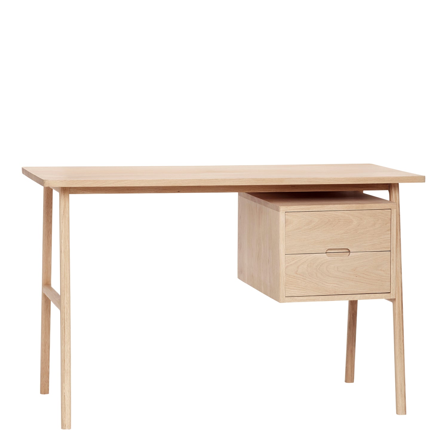 Hübsch - Desk com gavetas, carvalho, fsc, natureza - 120x57xh75cm