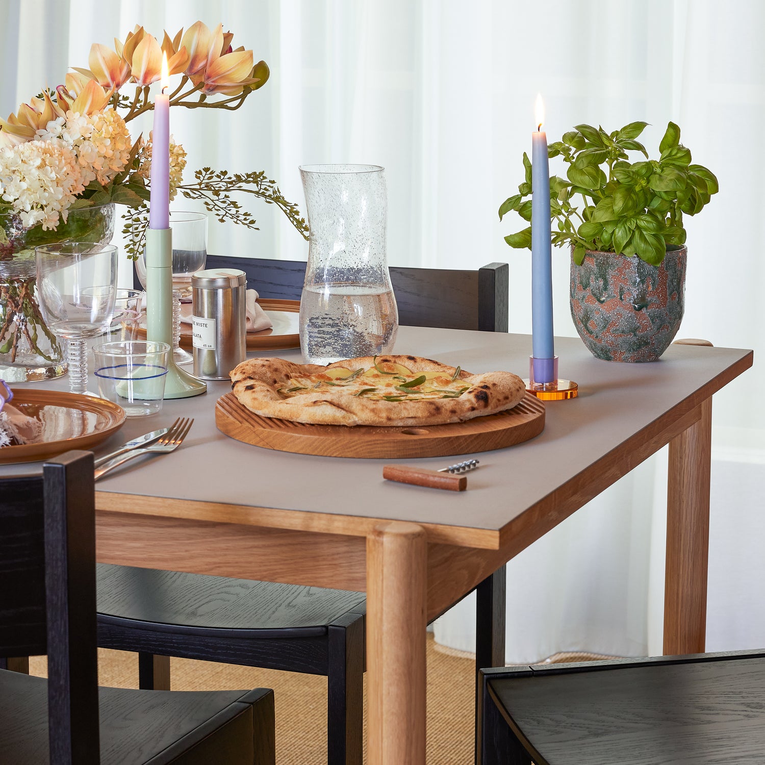 Tábuas de corte Monarch redondas naturais (conjunto de 2) - ø33xh2, ø40xh2cm