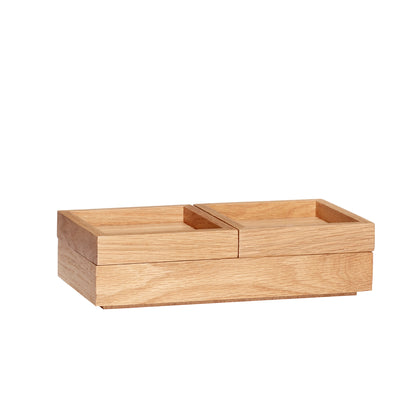 Caixa de armazenamento básico Natureza - 24x12xh6cm