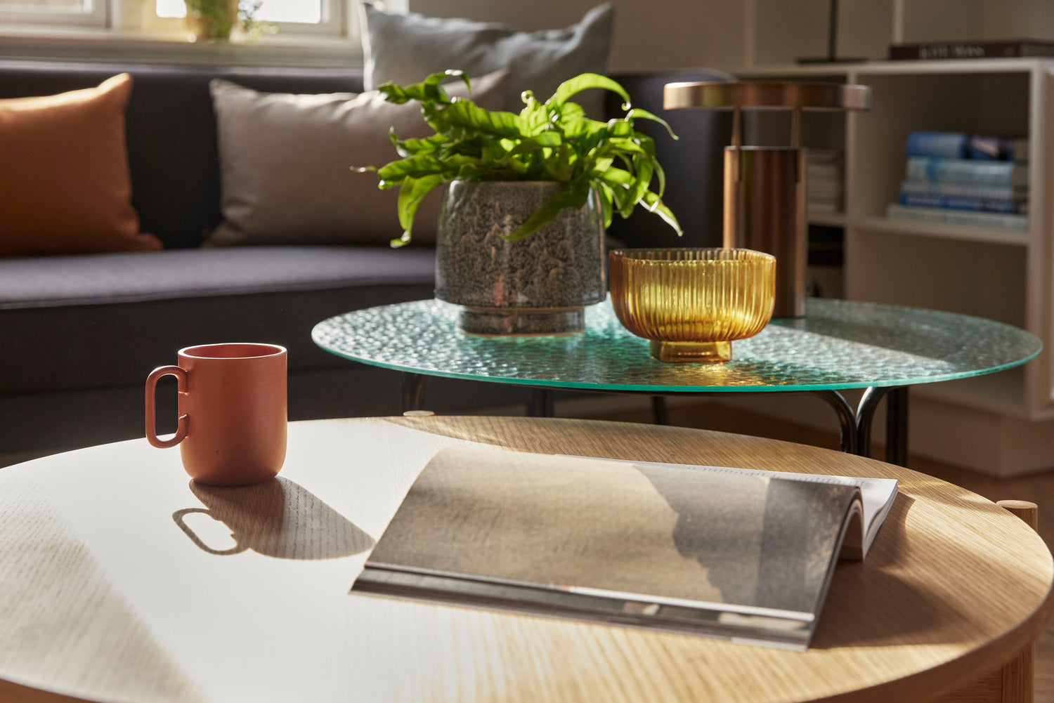 Mesa de centro Heritage Natural - ø86xh40cm