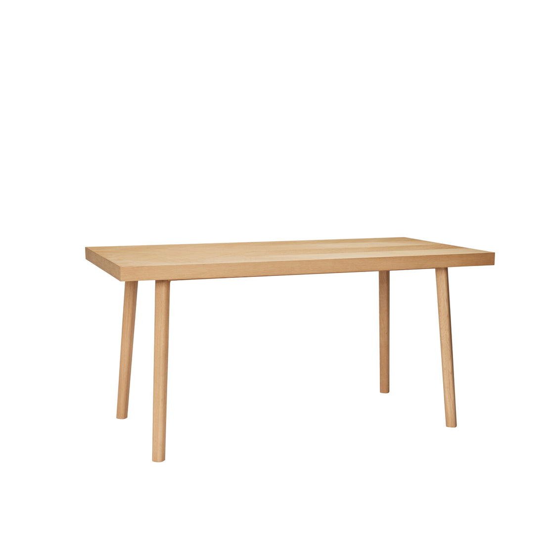 Mesa de jantar em espinha de peixe pequena natureza - 160x80xh78cm