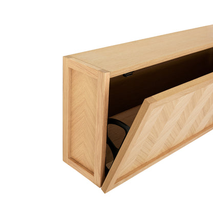 Sapateira Espinha de Peixe Grande Natural - 100x25xh40cm