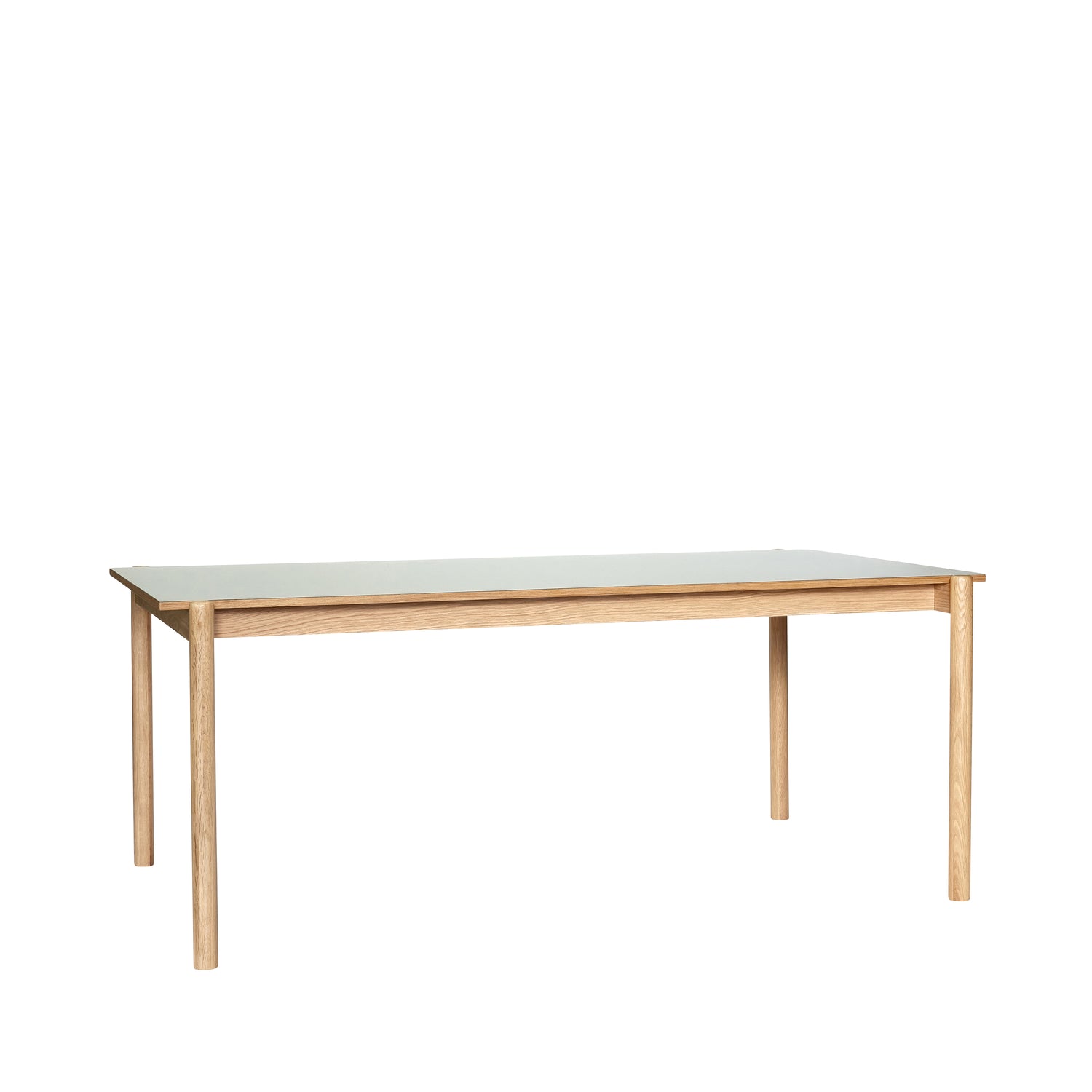 Mesa de Jantar Oblíqua Retangular Cinza - 190x107xh75cm