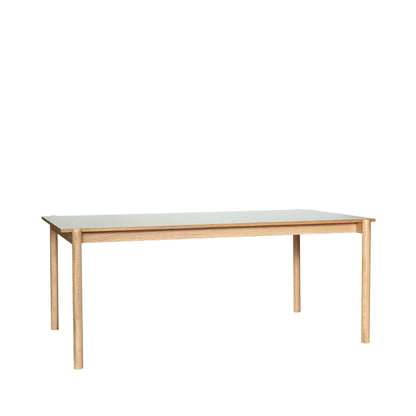 Mesa de Jantar Oblíqua Retangular Cinza - 190x107xh75cm