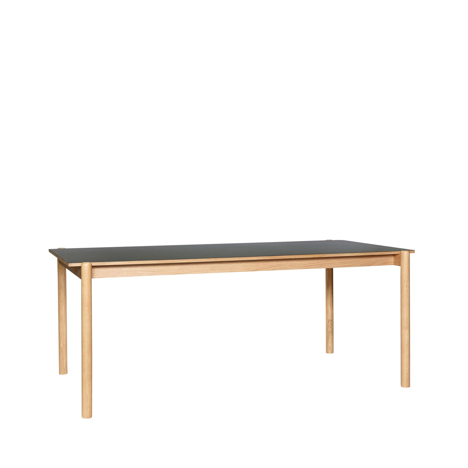 Mesa de Jantar Oblíqua Retangular Preta - 190x107xh75cm
