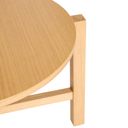 Mesa de Centro Quatro Natural (conjunto de 2) - ø68xh42cm, ø48xh55cm