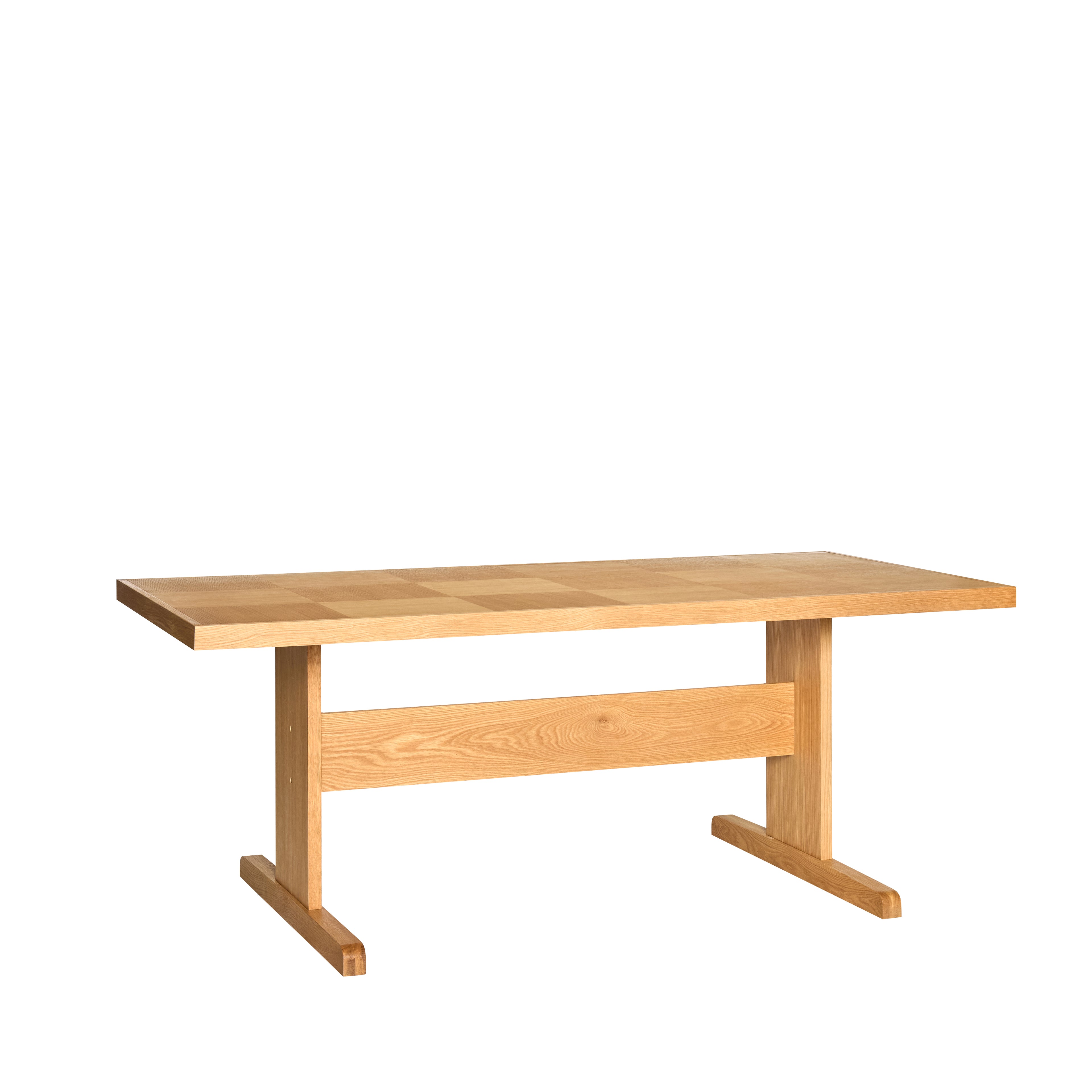 Mesa de Jantar Xadrez Natural - 195x95xh74cm