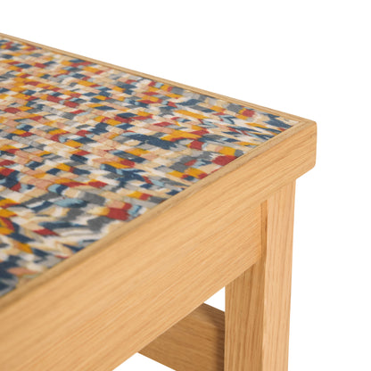 Mesa lateral confete multicolorida - 40x40xh38cm
